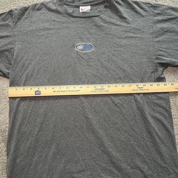 Nike 90's Airmax Air Max Embroidered T Shirt Gray Made in USA Size L Used - Picture 4 of 5